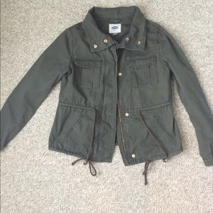 Olive green utility jacket